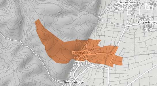 Mietspiegelkarte Neustadt an der Weinstra&szlig;e K&ouml;nigsbach